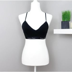 Calvin Klein Motive Cotton Lightly Lined Bralette